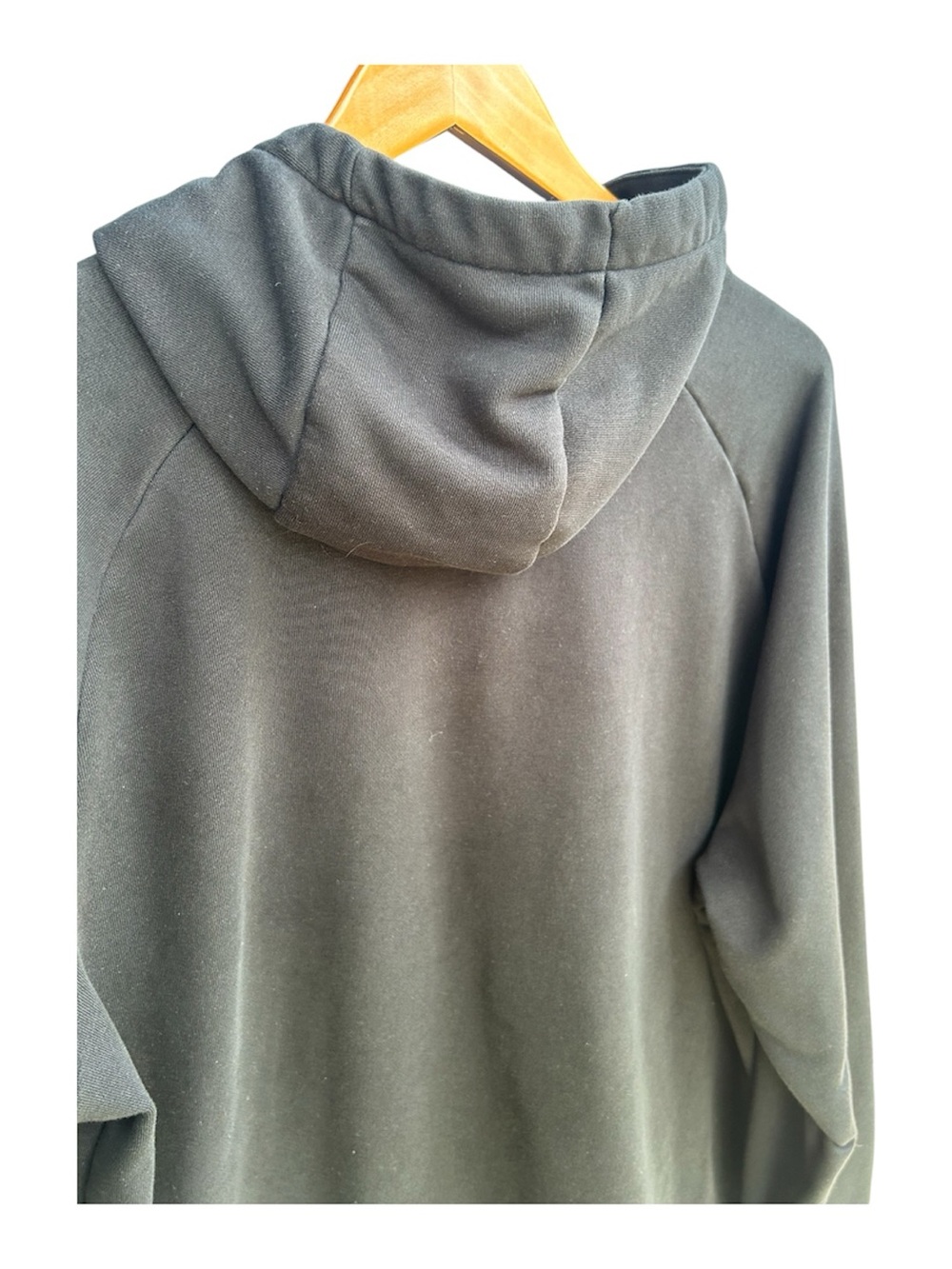 Nike Black Hoodie with White Swoosh Logo - Picture 5 of 7
